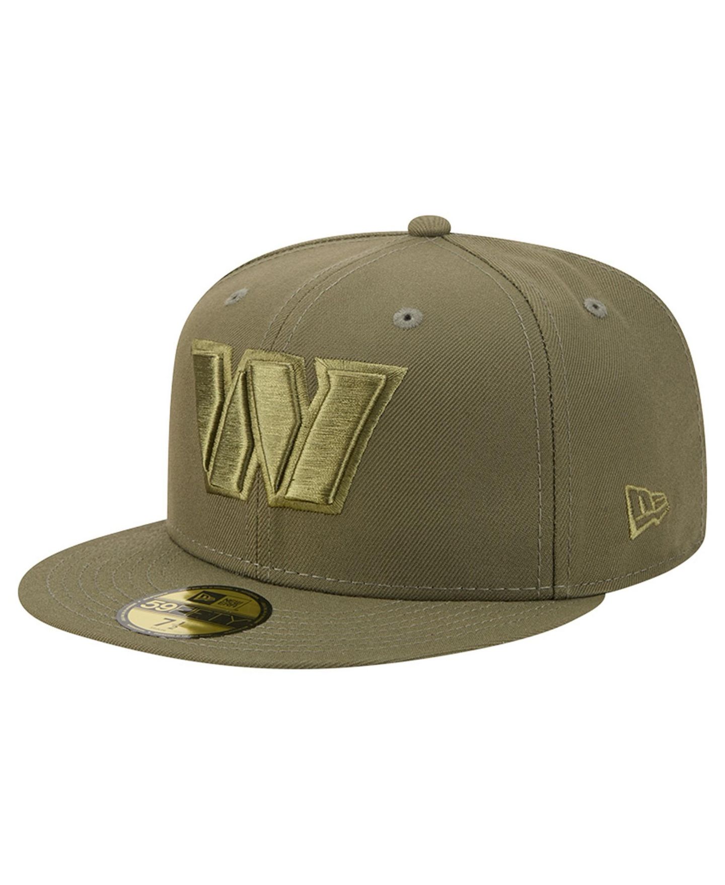 Мужские головные уборы New Era Olive Washington Commanders Color Pack 59FIFTY Fitted Hat — фото 1