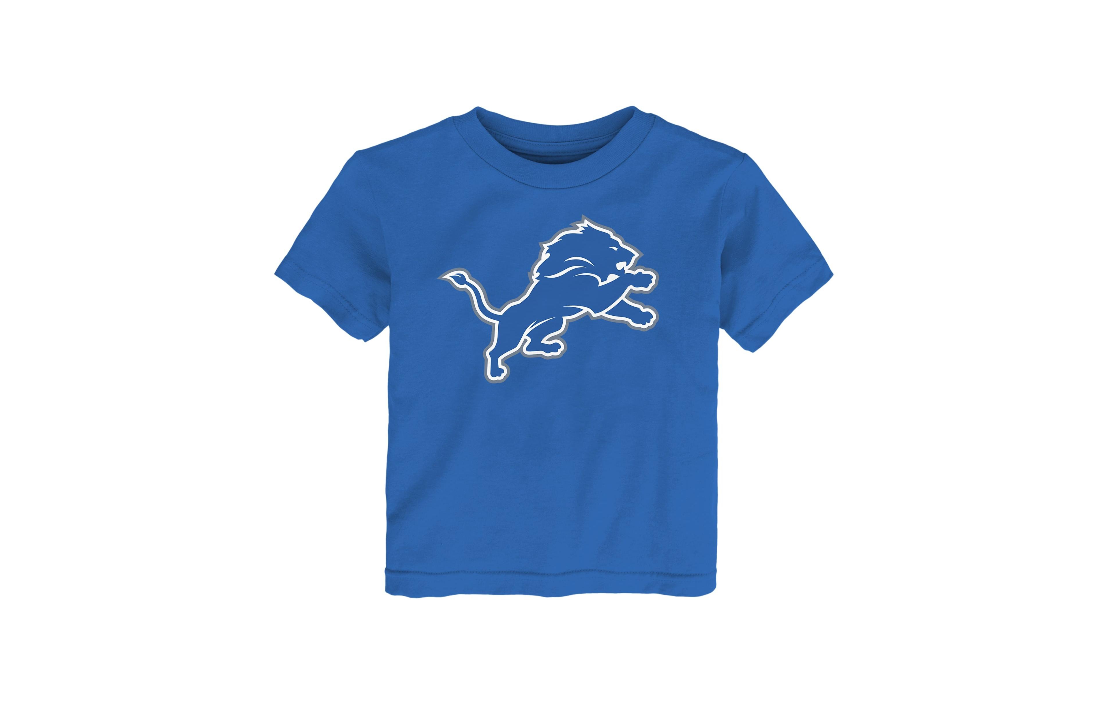 Outerstuff Toddler Boys' 2T-5T Detroit Lions Primary Logo Short-Sleeve T-Shirt