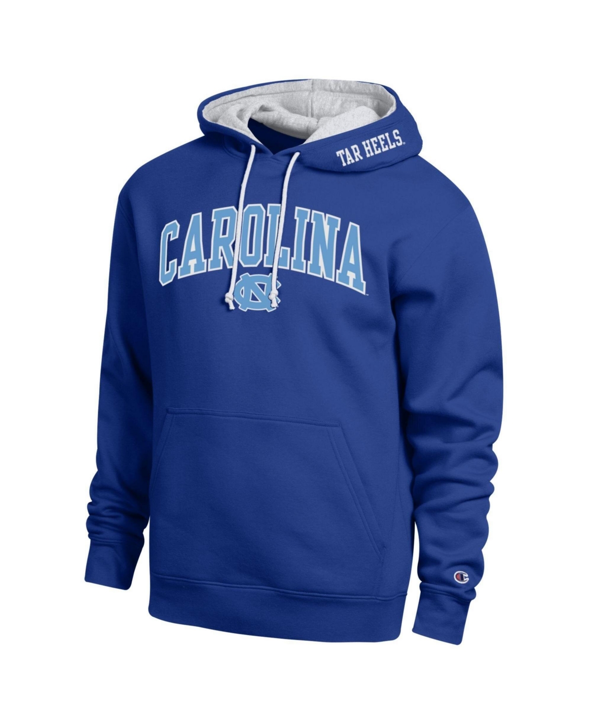 Champion Men's North Carolina Tar Heels Arch Tackle Twill Pullover Hoodie - Royal