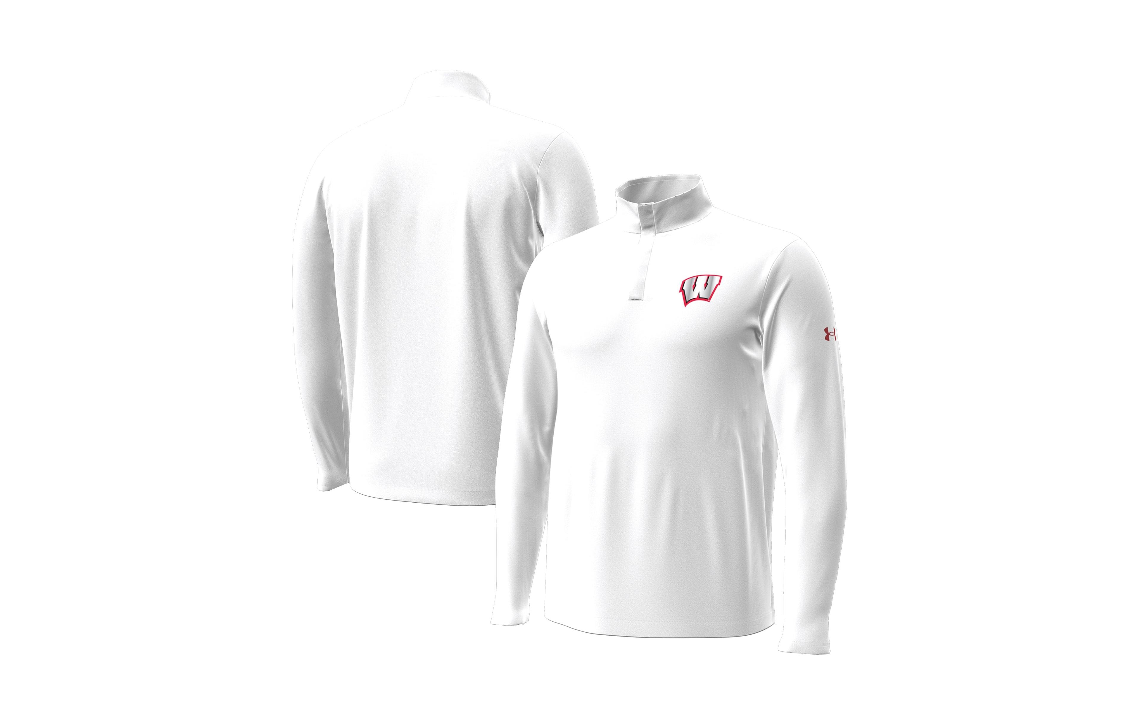 Under Armour Men's Wisconsin Badgers Lambeau Field Collection Quarter-Zip Sweatshirt