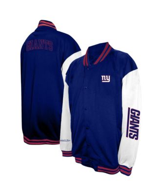 Men's  Royal New York Giants Big & Tall Full-Snap Varsity Jacket