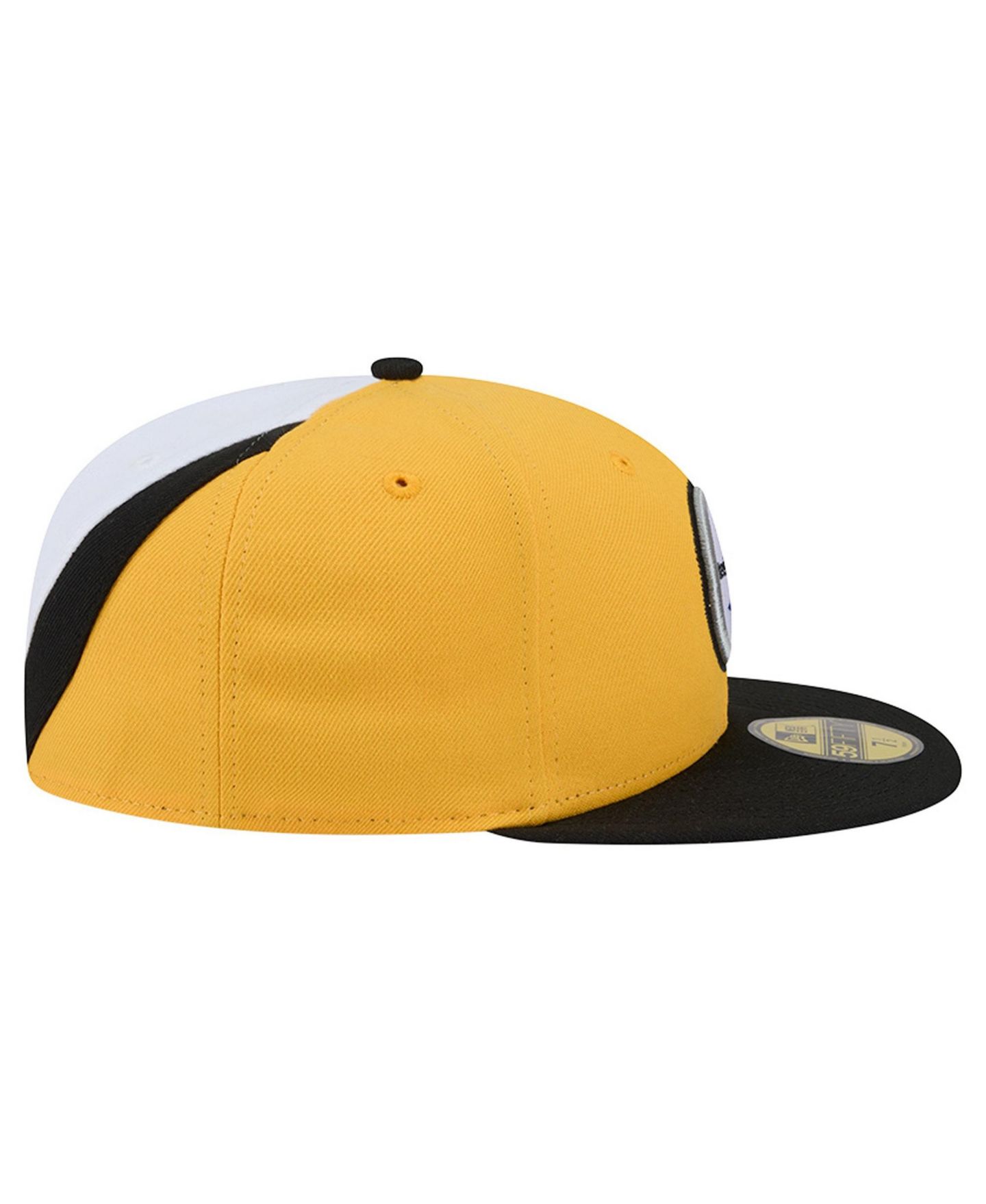 Мужская кепка New Era Gold/Black Pittsburgh Steelers Shock 59FIFTY Fitted Hat — фото 7