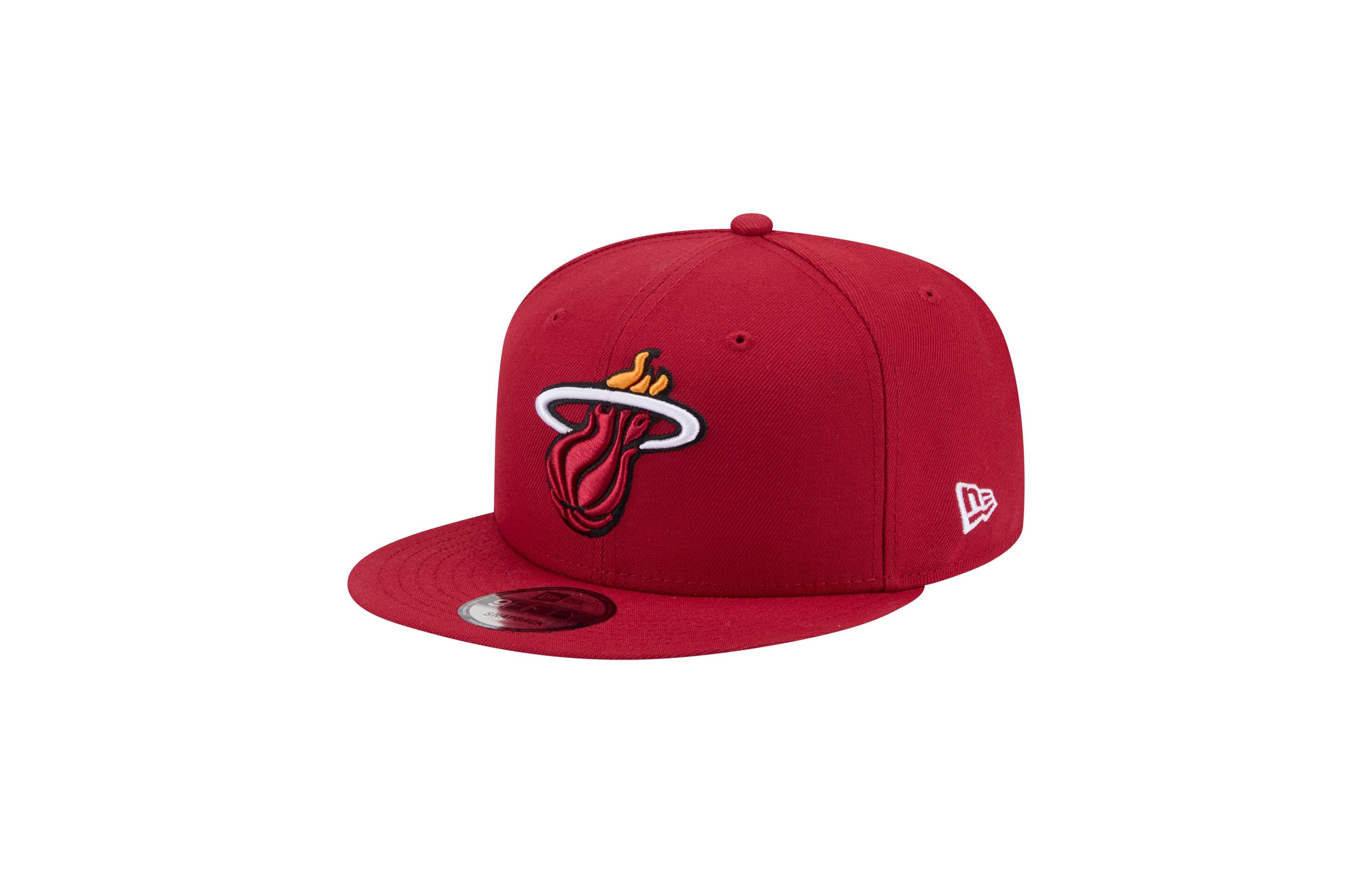 New Era Men's Miami Heat Structured Snapback Baseball Cap