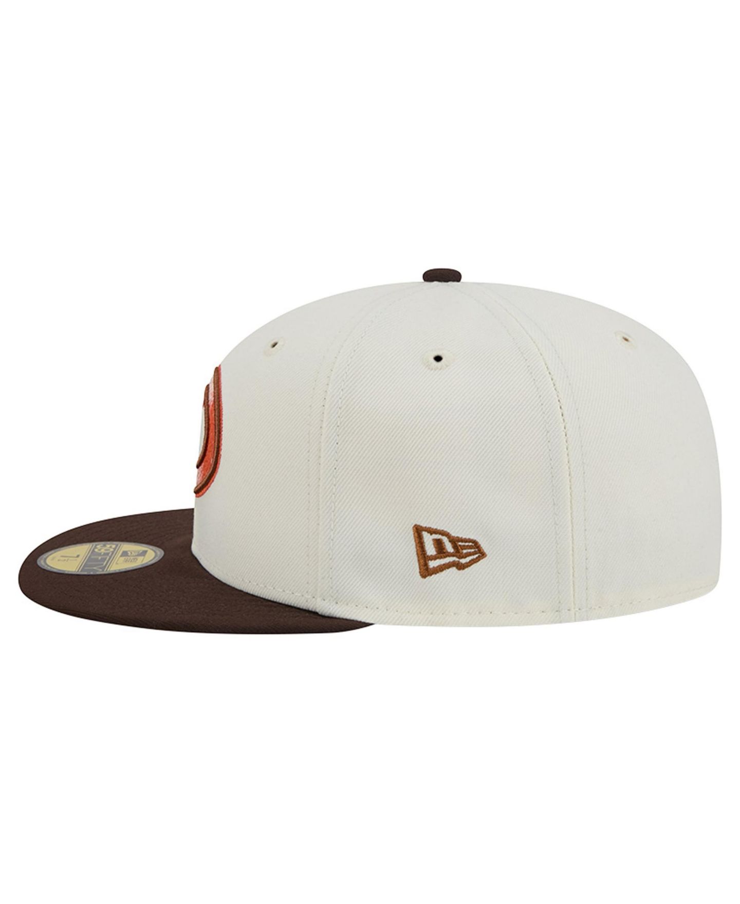 Мужская кепка New Era Natural/Brown Arizona Diamondbacks Pumpkin Spice 59FIFTY Fitted Hat — фото 7