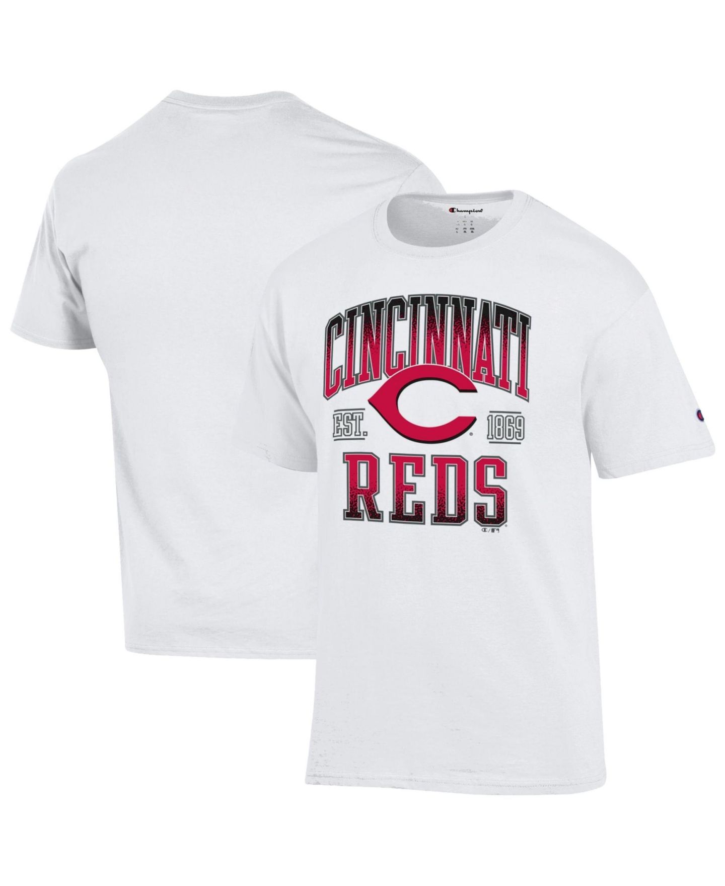 Мужская футболка Champion White Cincinnati Reds Team Name — фото 1