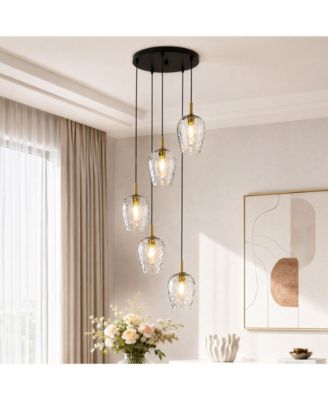 Pendant Light with Adjustable Height Ceiling Lamp