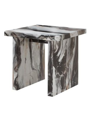 Cavira Modern Faux Marble Living Room End Table