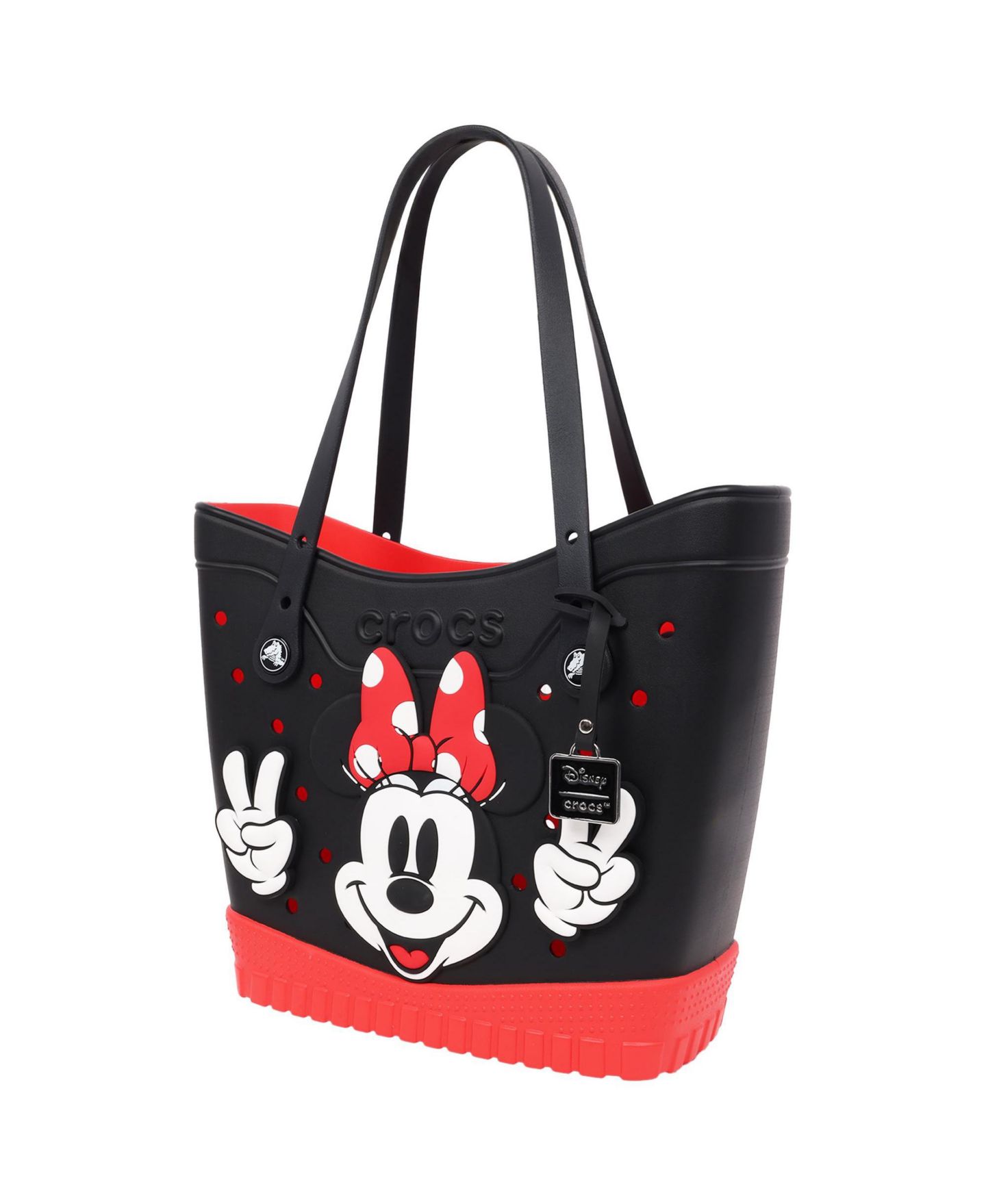 Женская сумка Crocs Disney Minnie Mouse Classic Tote, цвет: Чёрный — фото 3