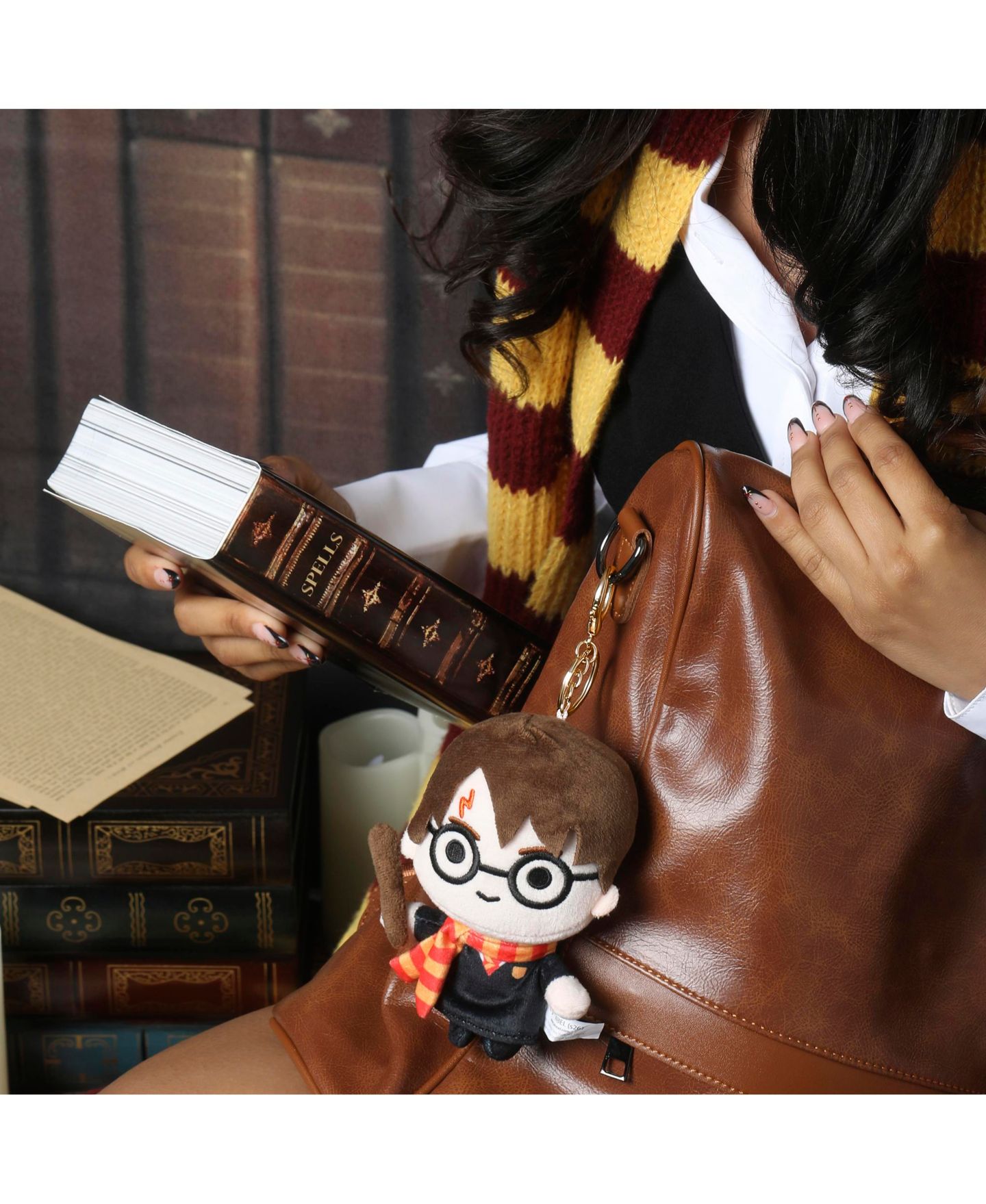 Женский брелок Harry Potter Plush Officially Licensed Bag Charm, цвет: Коричневый — фото 2