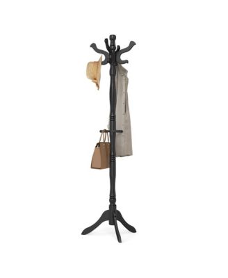 Free Standing Coat Rack Stand with 11 Hooks for Entryway Organization