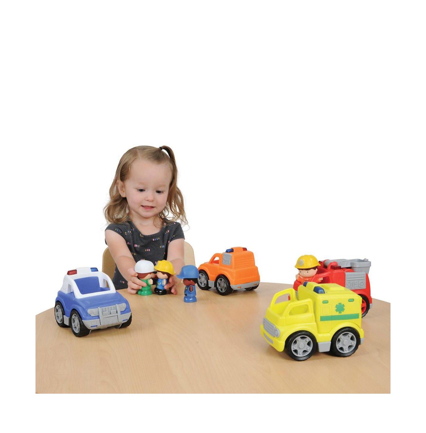 Детские игрушки Playgo Mini Emergency Vehicles 4-Piece Toy Vehicle Set — фото 2
