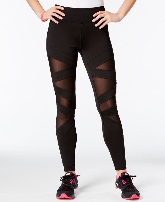 Jessica Simpson Sz 31 black boot cut pants activewear yoga Cut Front Leg 