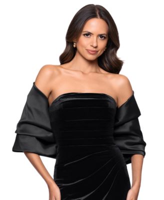 Women's Thalia Cropped Shawl-Neckline Wrap Jacket