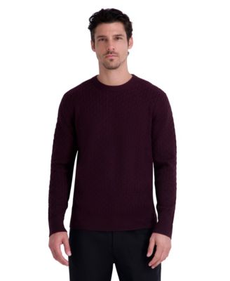 Men's Textured Crewneck Sweater