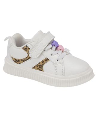 Toddler Girls' Leopard-Print Low-Top Hook-and-Loop Sneakers