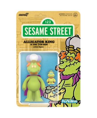 Sesame Street ReAction Alligator King 3.75" Articulated Action Figure, 14+