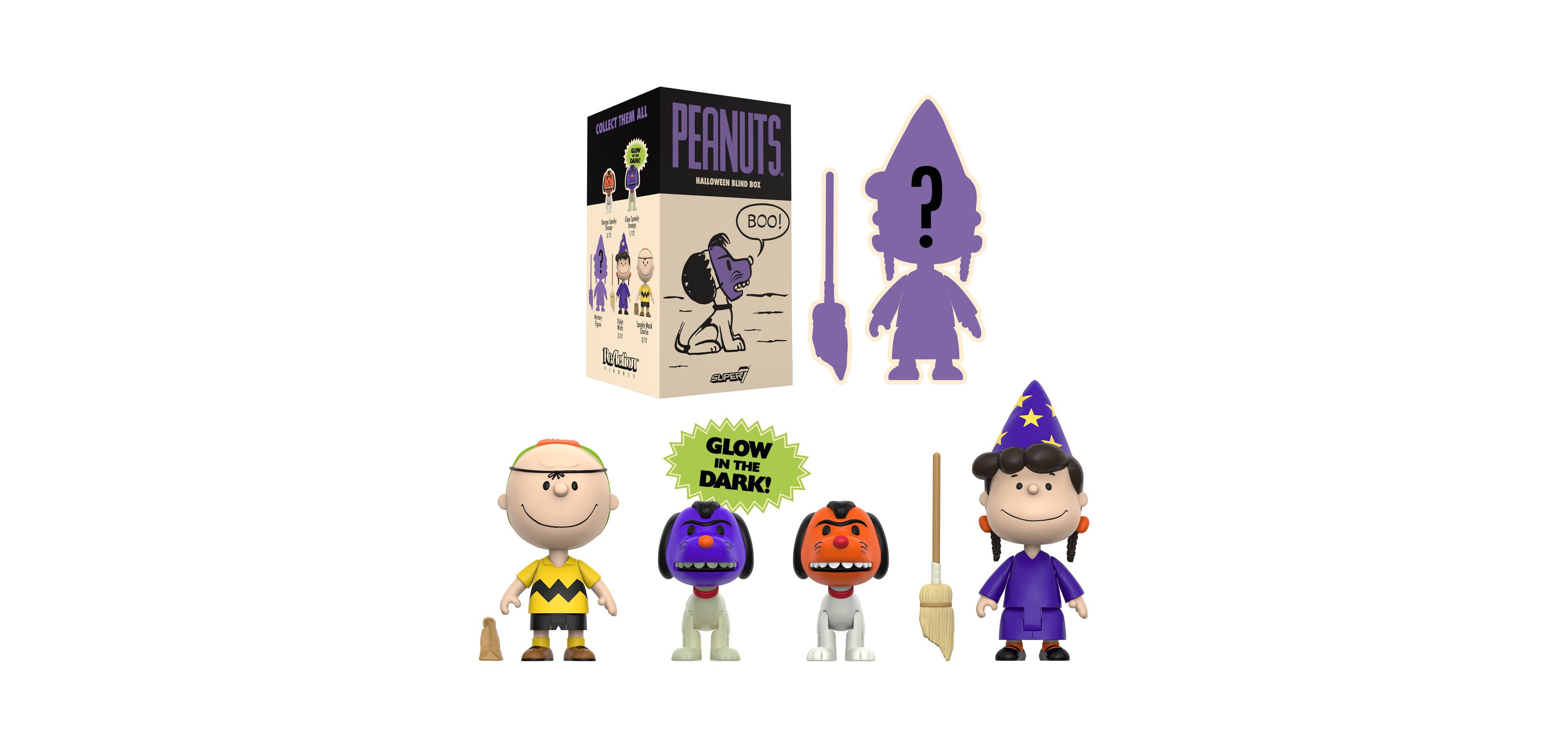 Super7 Peanuts Halloween Blind Box Glow-in-the-Dark 12-Piece Set, Ages 14+