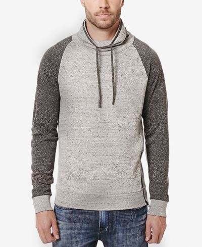 Buffalo David Bitton Men's Forest Colorblocked Funnel-Neck Sweatshirt