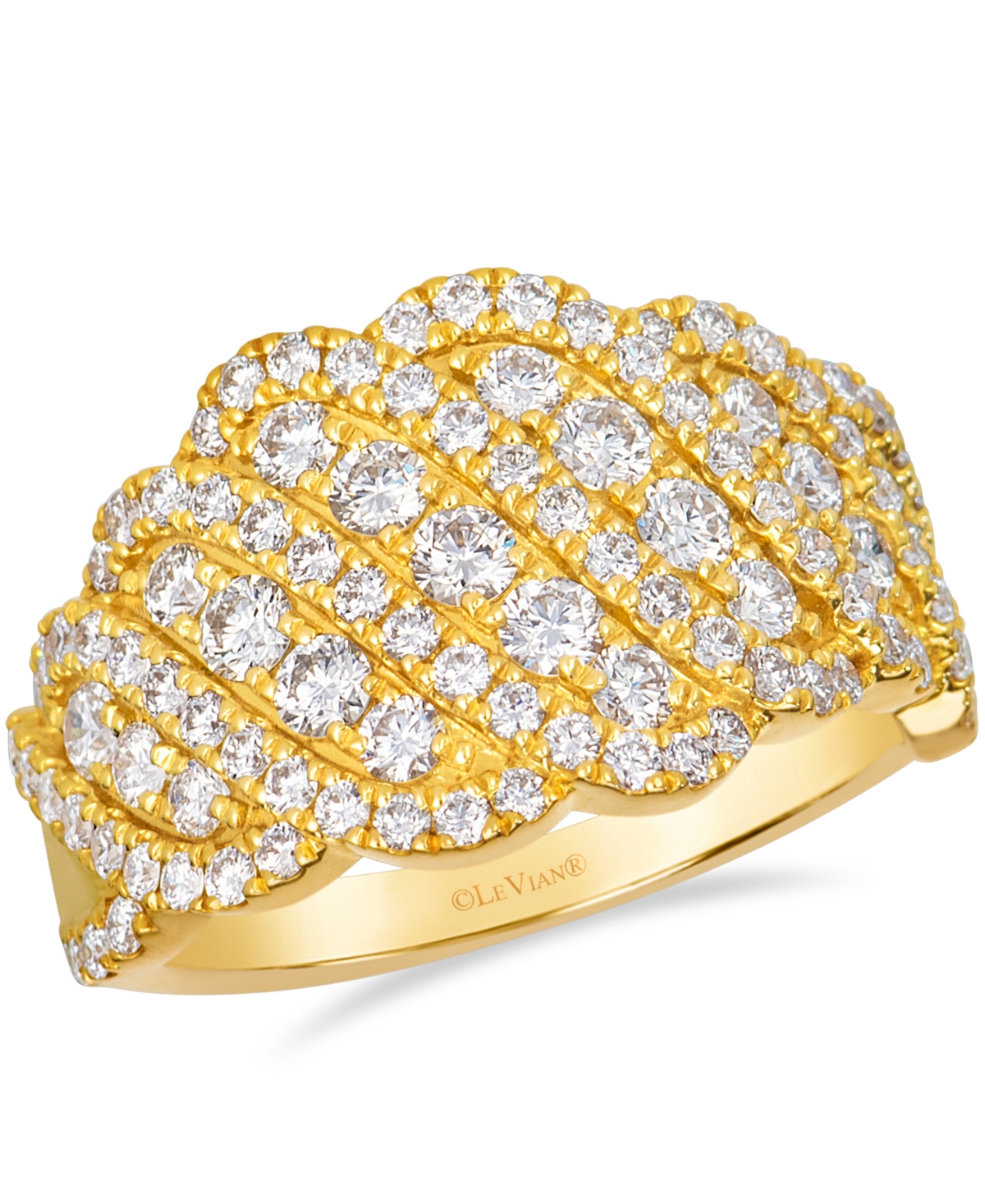Le Vian Vanilla Gold Round Multi-Stone Diamond Ring (1.49 ct. t.w.) in 14k Yellow Gold