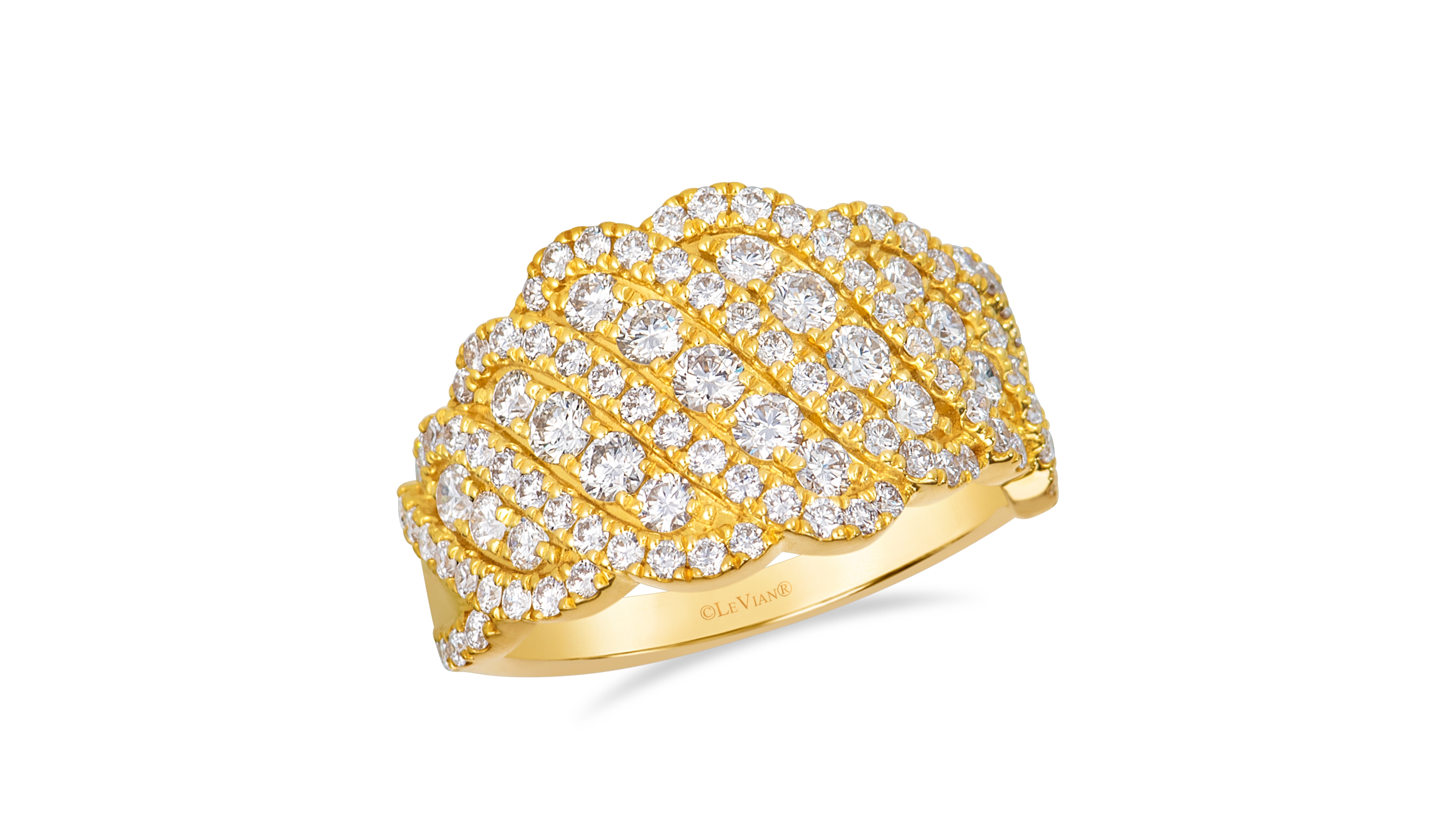 Le Vian Vanilla Gold Round Multi-Stone Diamond Ring (1.49 ct. t.w.) in 14k Yellow Gold