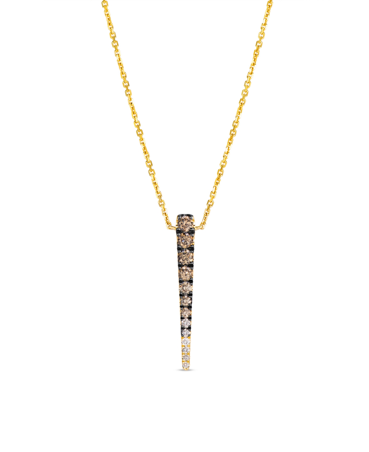 Le Vian Chocolate Diamond Pendant Necklace (1/2 ct. t.w.) in 14K Honey Gold