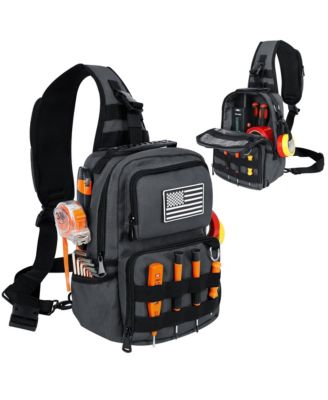 Heavy Duty Electricians Sling Tool Bag With Multi Pocket Molle System