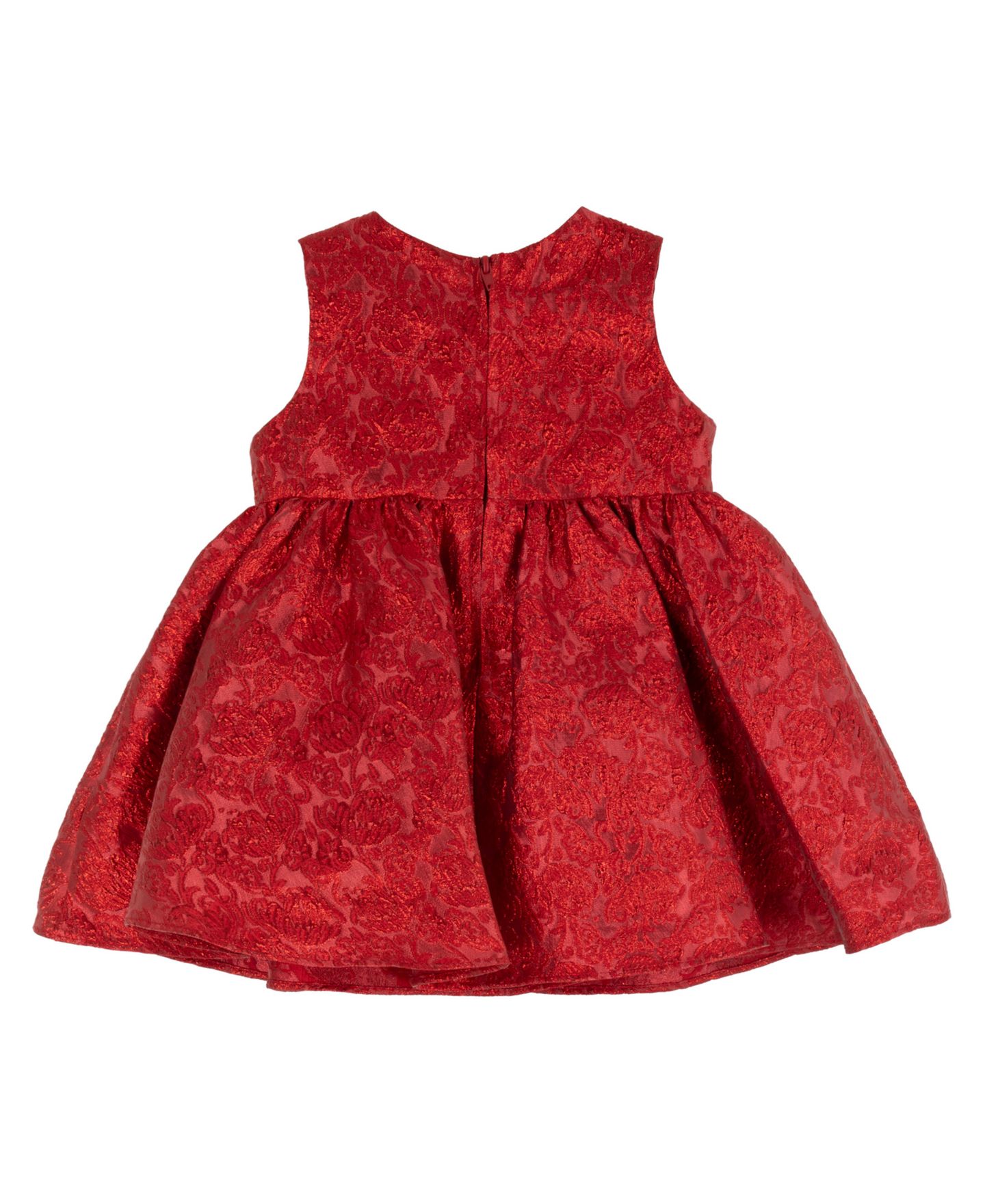 Платье Rare Editions Brocade 3D Flower Dress для девочек-малышей, цвет: Красный — фото 3
