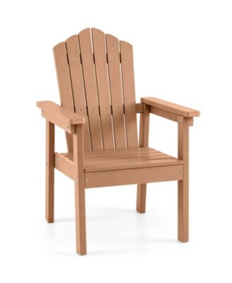 High-Back Outdoor Adirondack Chair with Wide Armrests