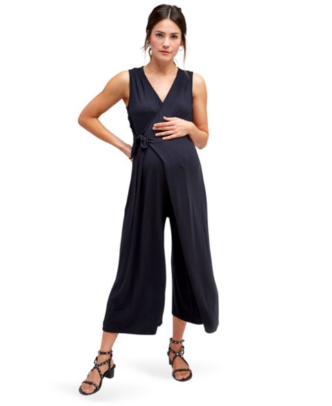 Женский комбинезон NOM Maternity Francesca Maternity Jumpsuit, цвет: Чёрный