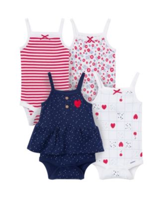 Baby Girls' 4-Pack Bodysuits