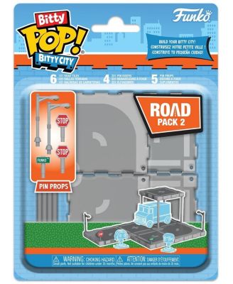 Bitty City Construction Road Kit 15-Piece Building Set, Ages 3+