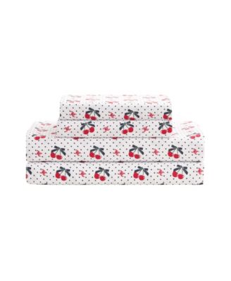 Printed Microfiber 4-Piece Sheet Set, Queen