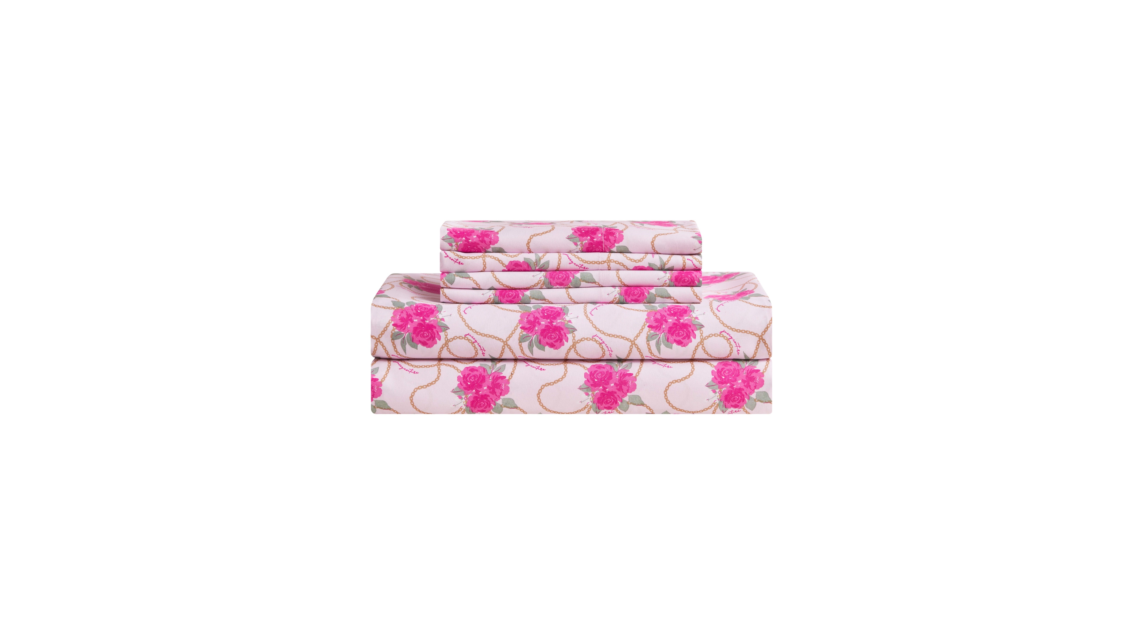 Juicy Couture Ultra-Soft Microfiber 6-Piece Sheet Set with Extra Pillowcases, King