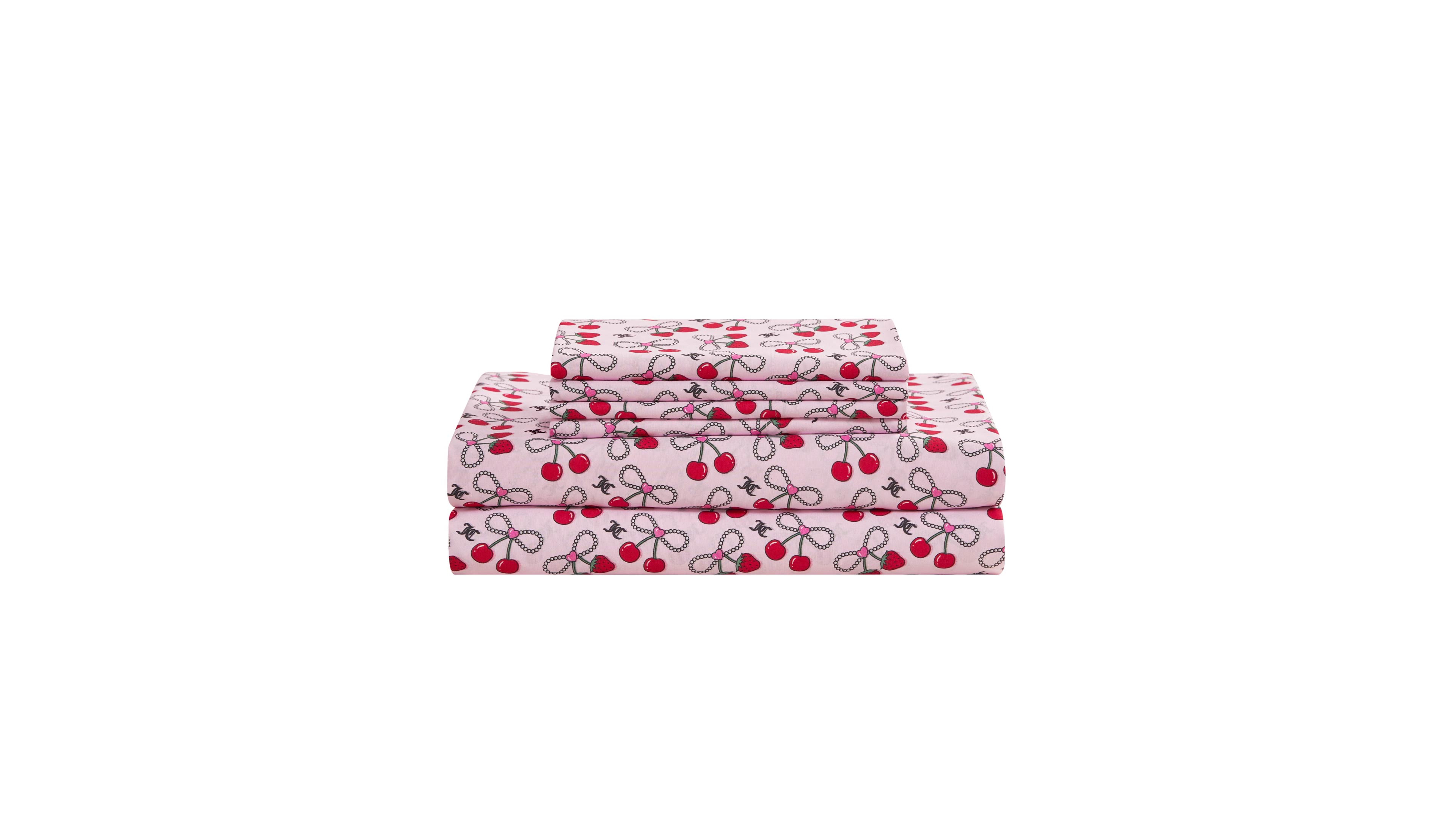 Juicy Couture Ultra-Soft Microfiber 6-Piece Sheet Set with Extra Pillowcases, Full