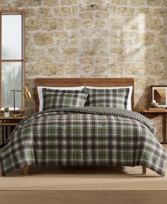 Lakeshore Plaid Microfiber Comforter Sets