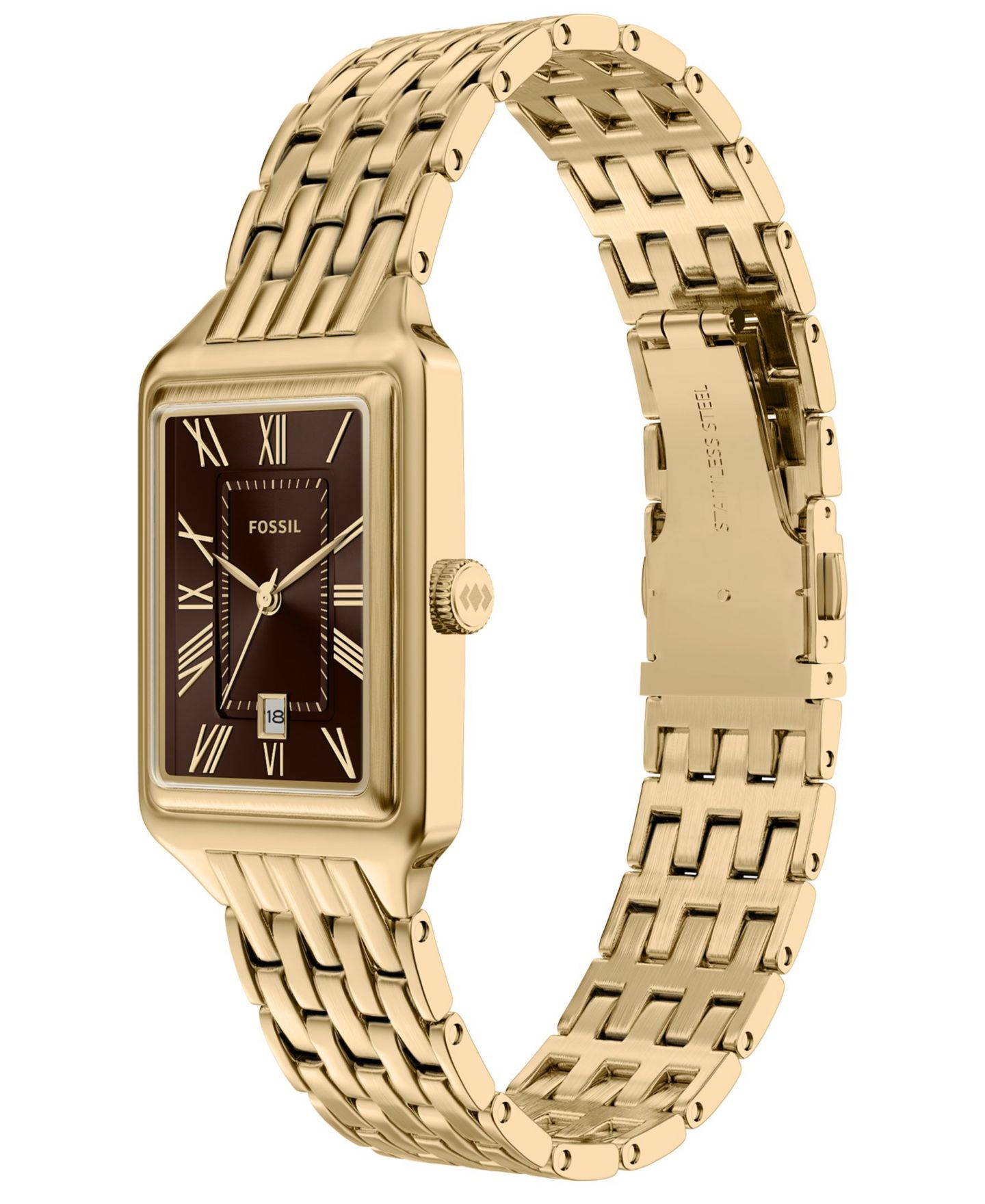Женские часы Fossil Quartz Raquel Three-Hand Date Stainless Steel 23mm — фото 6