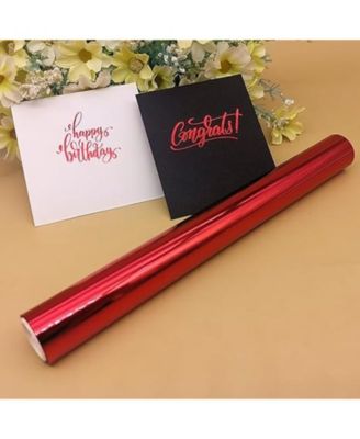 Craft Transfer Foil, 7.6-Inch Width, 16.4-Foot Roll, Toner-Reactive for Paper Crafts and Decorative Projects