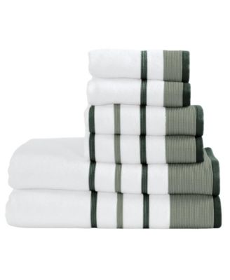 Luxury Cotton Decorative 6pieces Bath Sheet Set