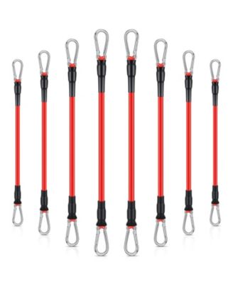 8 Resistance Bands With Ankle Straps For Home Gym Strength Training