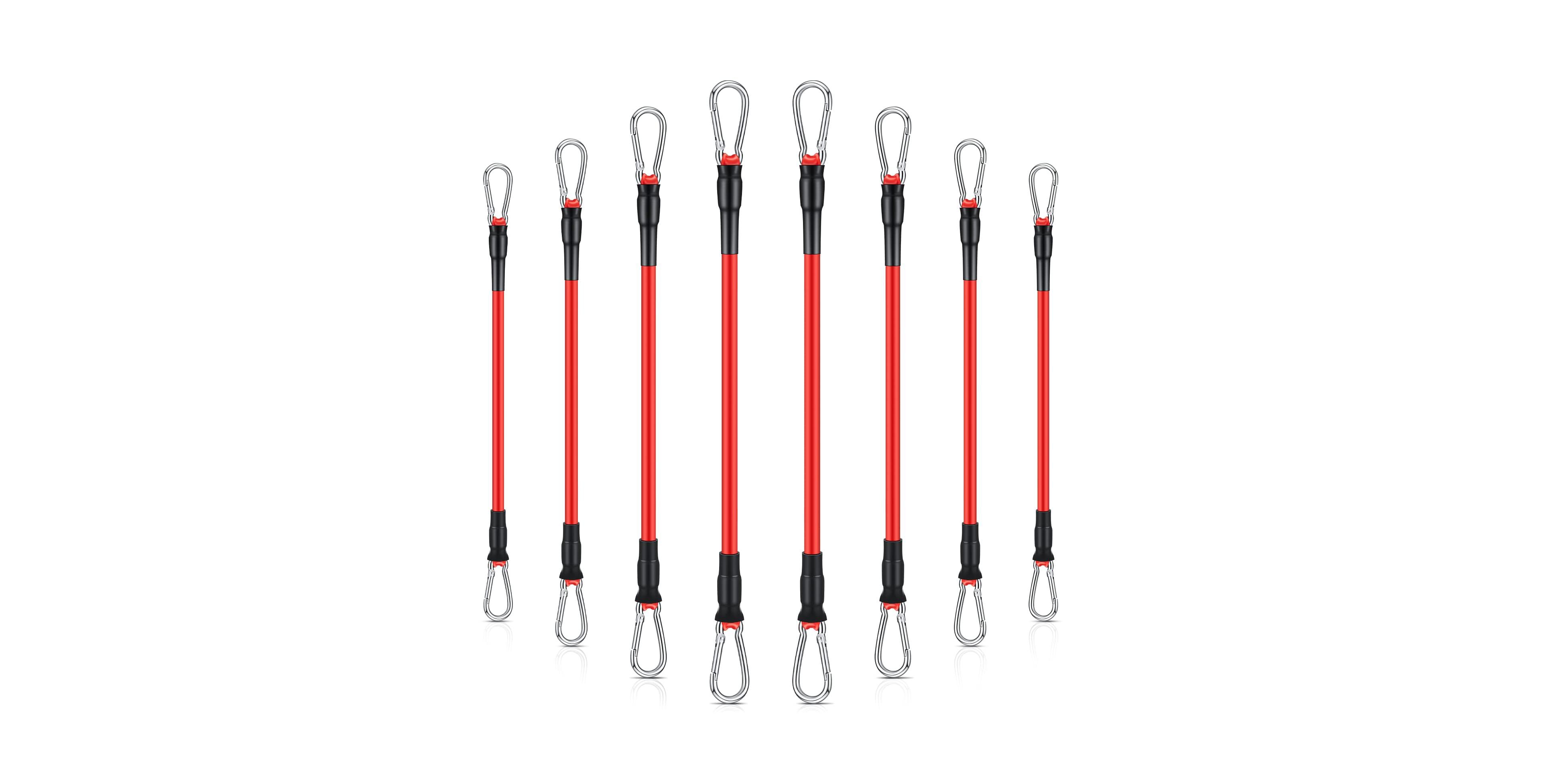 Sportneer 8 Resistance Bands With Ankle Straps For Home Gym Strength Training