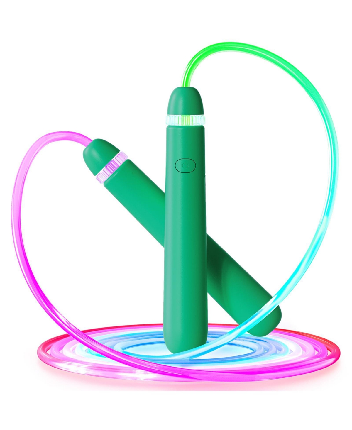 Sportneer Rechargeable Led Light Up Jump Rope Adjustable Length Glowing Exercise Fitness - Purple