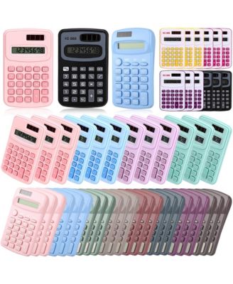 48 Bulk Pocket Calculators 4 Function 8 Digit Display For School Home Office 3 Styles