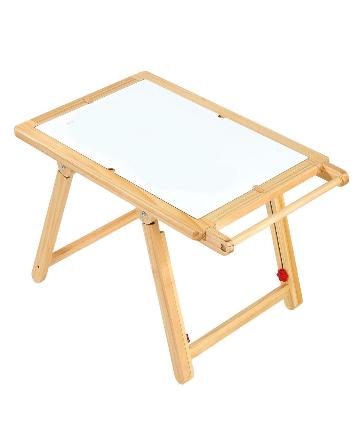 Hongge Wooden Sensory Table and Art Easel Combo 4-in-1 Activity Station Activity Table, Ages 3-6 - Natural
