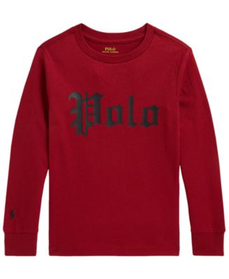 Boys' 2T-7 Long-Sleeve Logo T-Shirt