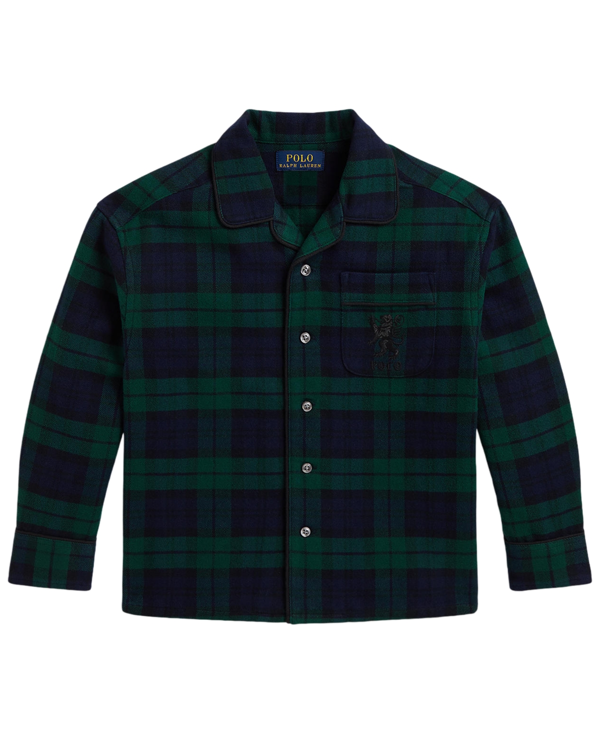 Polo Ralph Lauren Boys' 2T-7 Long-Sleeve Flannel the Plaid Big Shirt