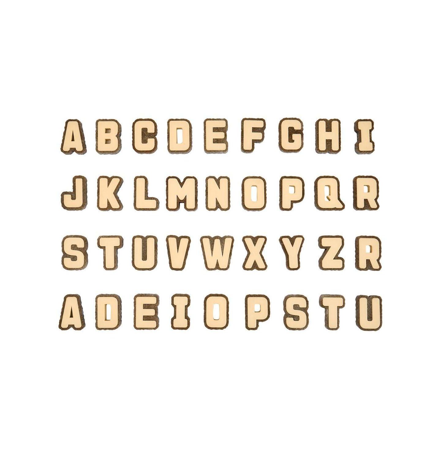 Детские кубики-буквы Kaplan Early Learning Bark Block Letters, 36 шт., от 18 месяцев, цвет: Коричневый — фото 9