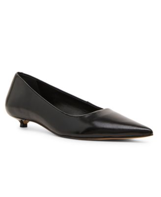 Women's Ardyn Pointed Toe Kitten Heel Leather Pumps