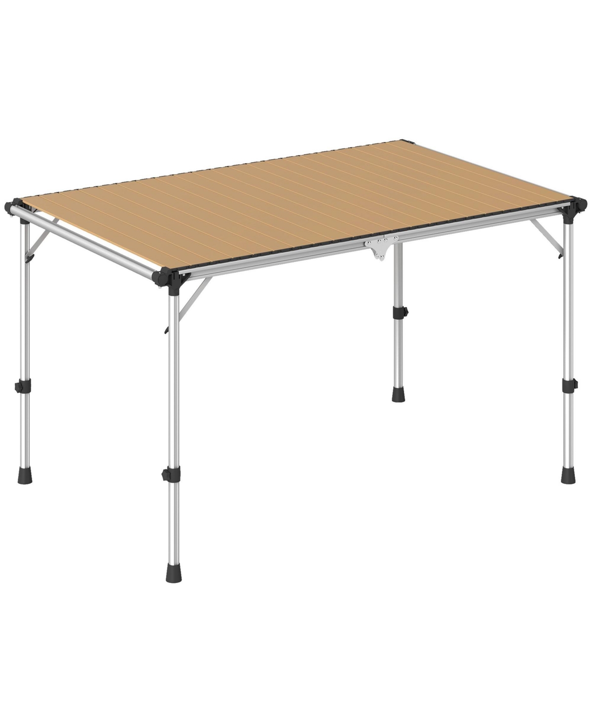 Sevorley Outdoor Table, Folding Design for Camping, Travel and Outdoor Activities - Khaki