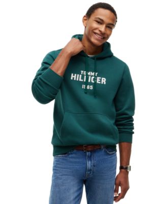 Men's Classic Hilfiger Logo Flex Fleece Graphic Hoodie