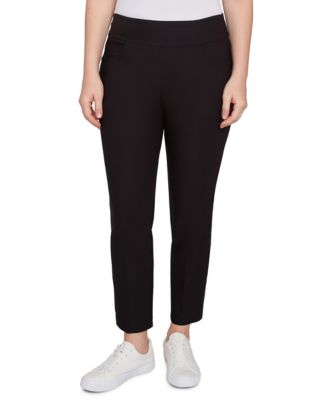 Petite Comfort Silky Tech Pull-On Ankle Pants